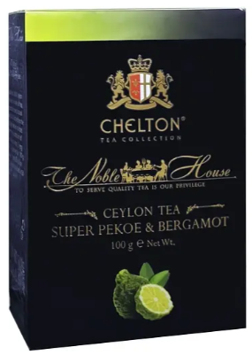 Чай чорний Chelton The Noble House Super Pekoe з бергамотом, 100 г